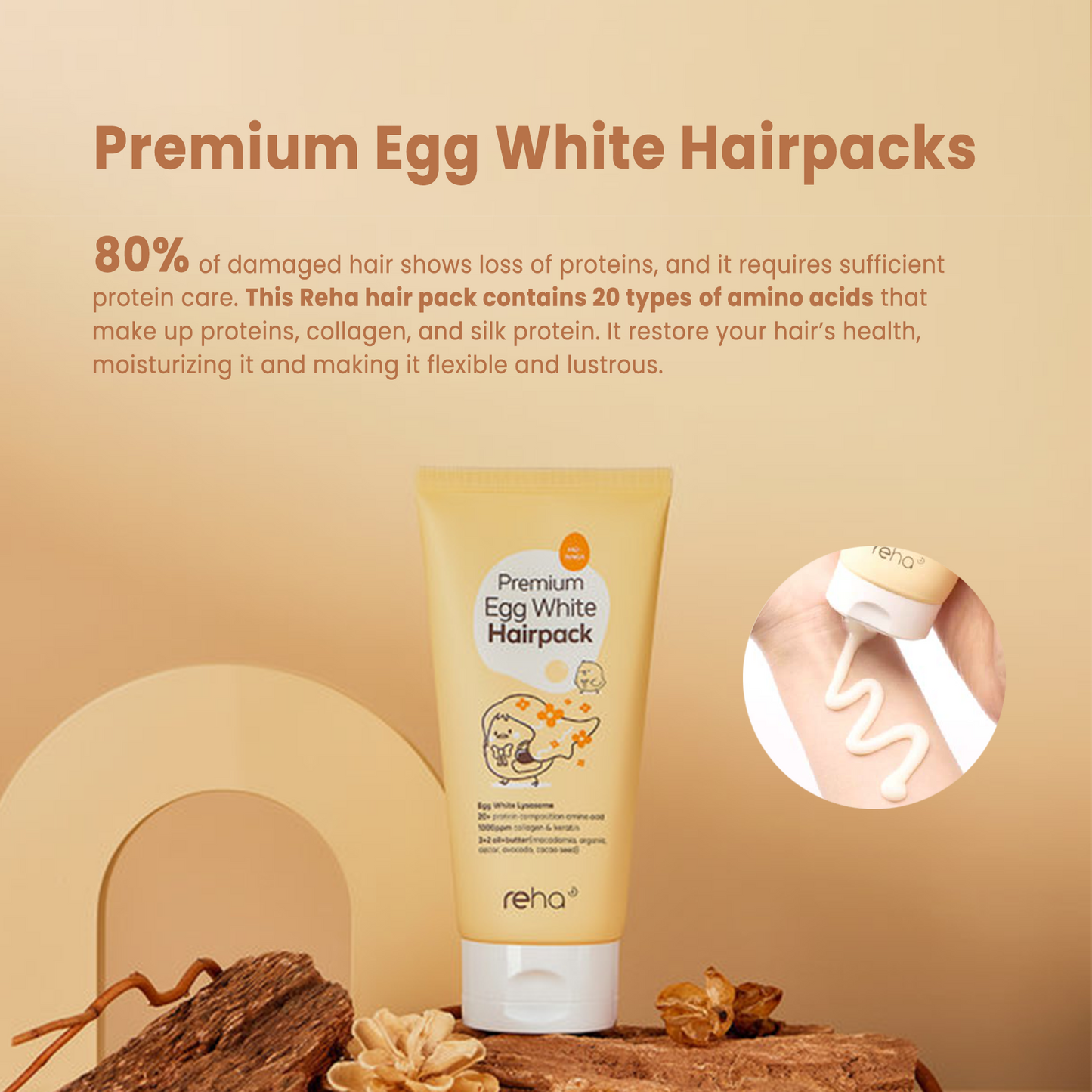 Premium Egg White Hairpack Moringa